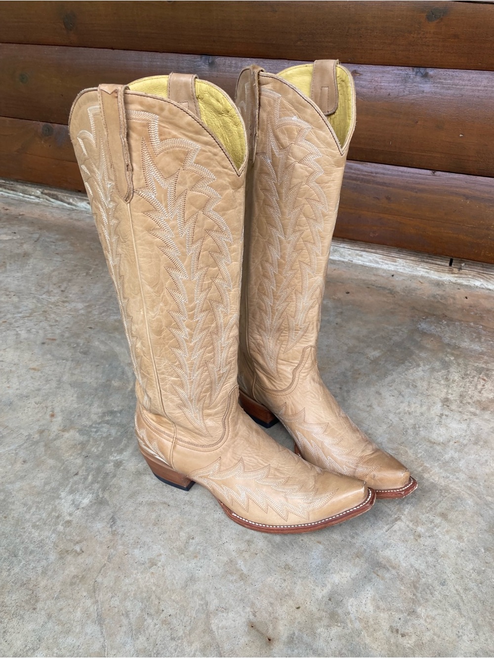 JRC & Sons | Tan Leather Cowgirl Boots - Picture 5 of 16